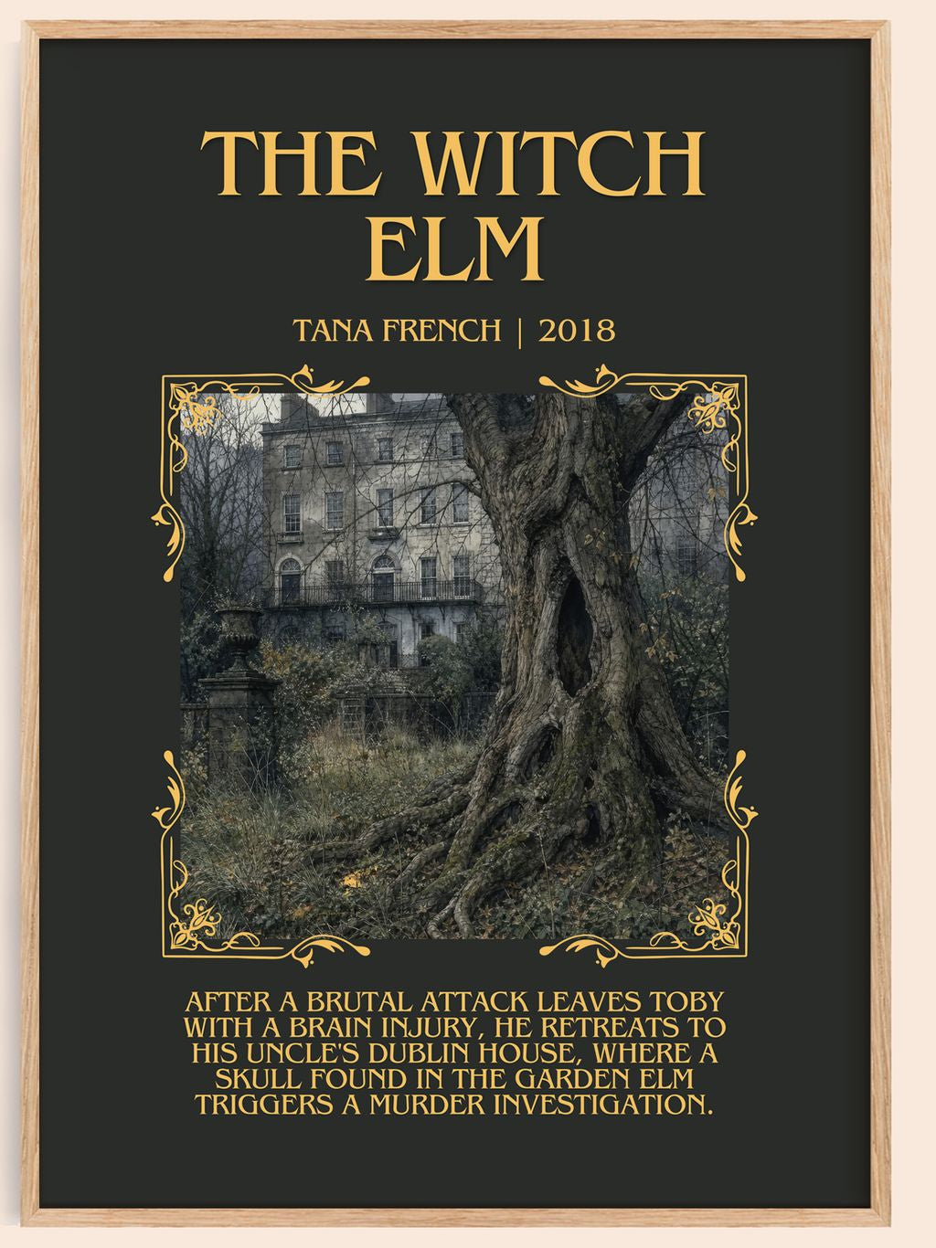 The Witch Elm Minimalist Book Poster by Tana French – book poster