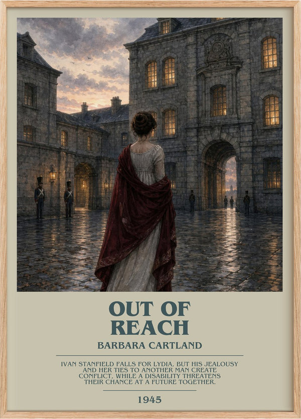 Out Of Reach Bookish Wall Art by Barbara Cartland