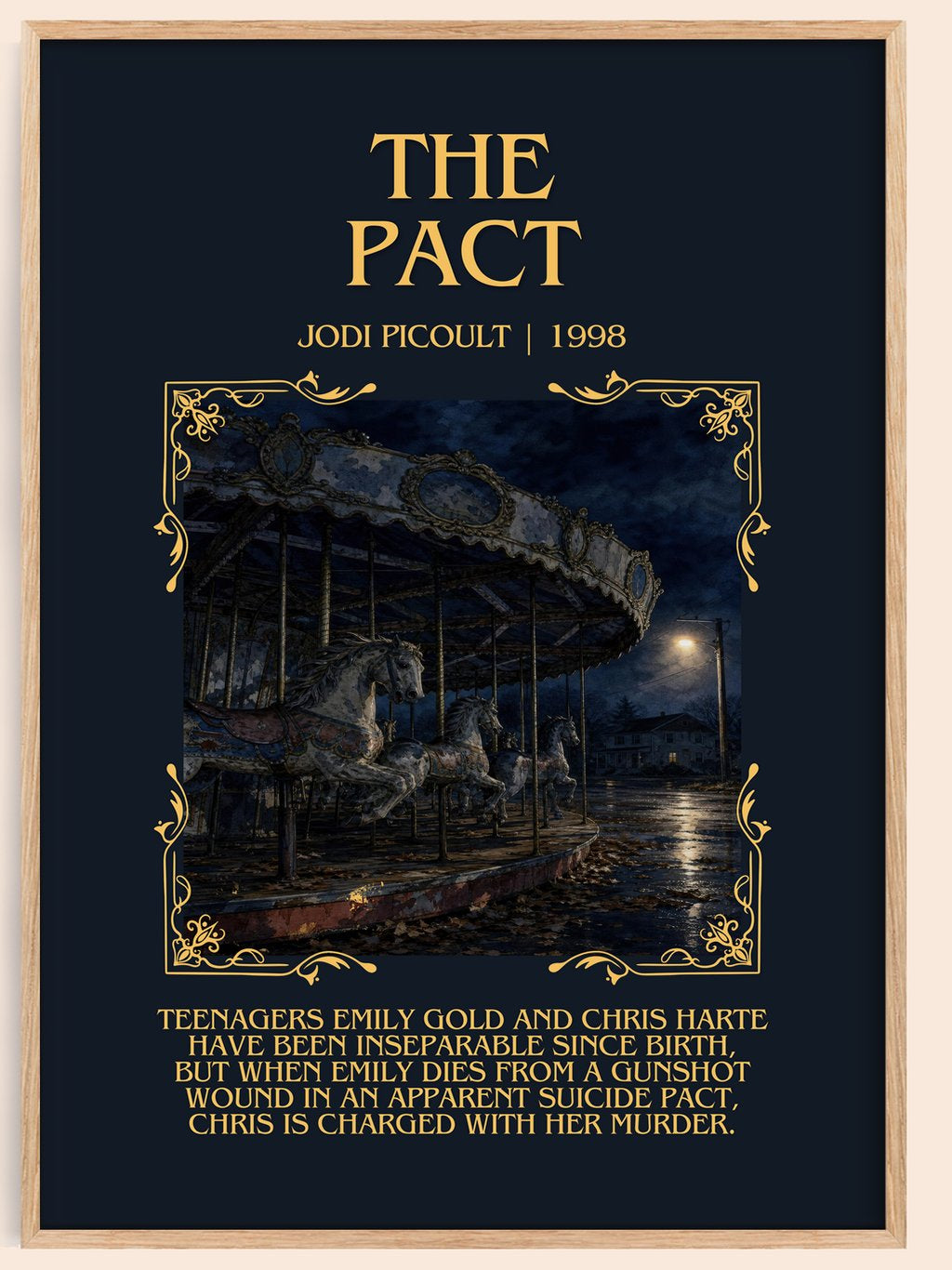 The Pact Minimalist Book Poster by Jodi Picoult – book poster