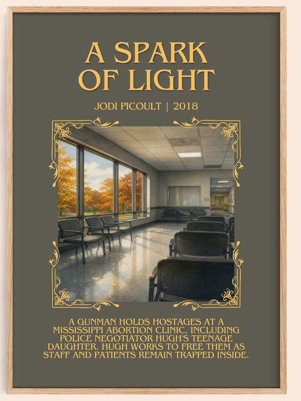 A Spark of Light Minimalist Book Poster by Jodi Picoult – book poster