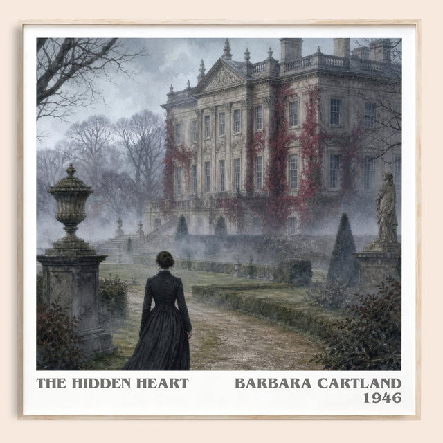The Hidden Heart Literary Art Print by Barbara Cartland