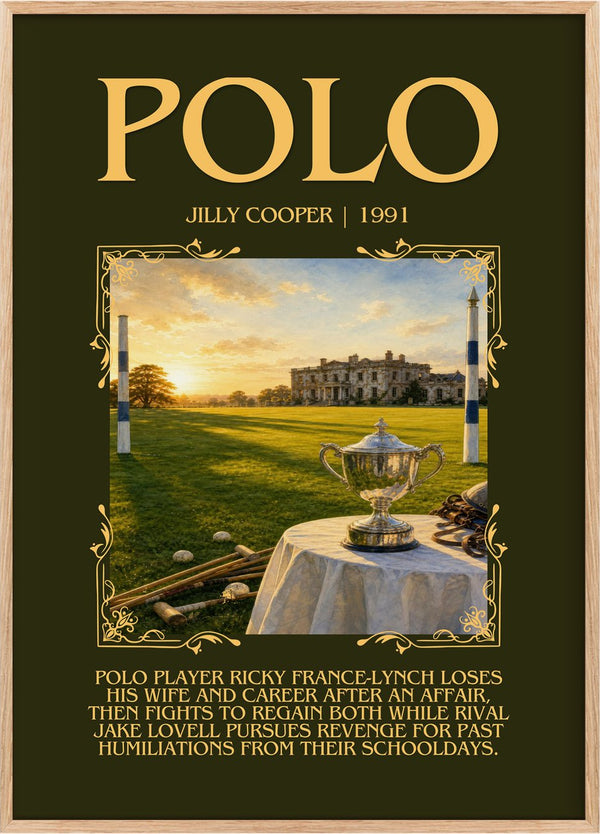 Polo Minimalist Book Poster by Jilly Cooper