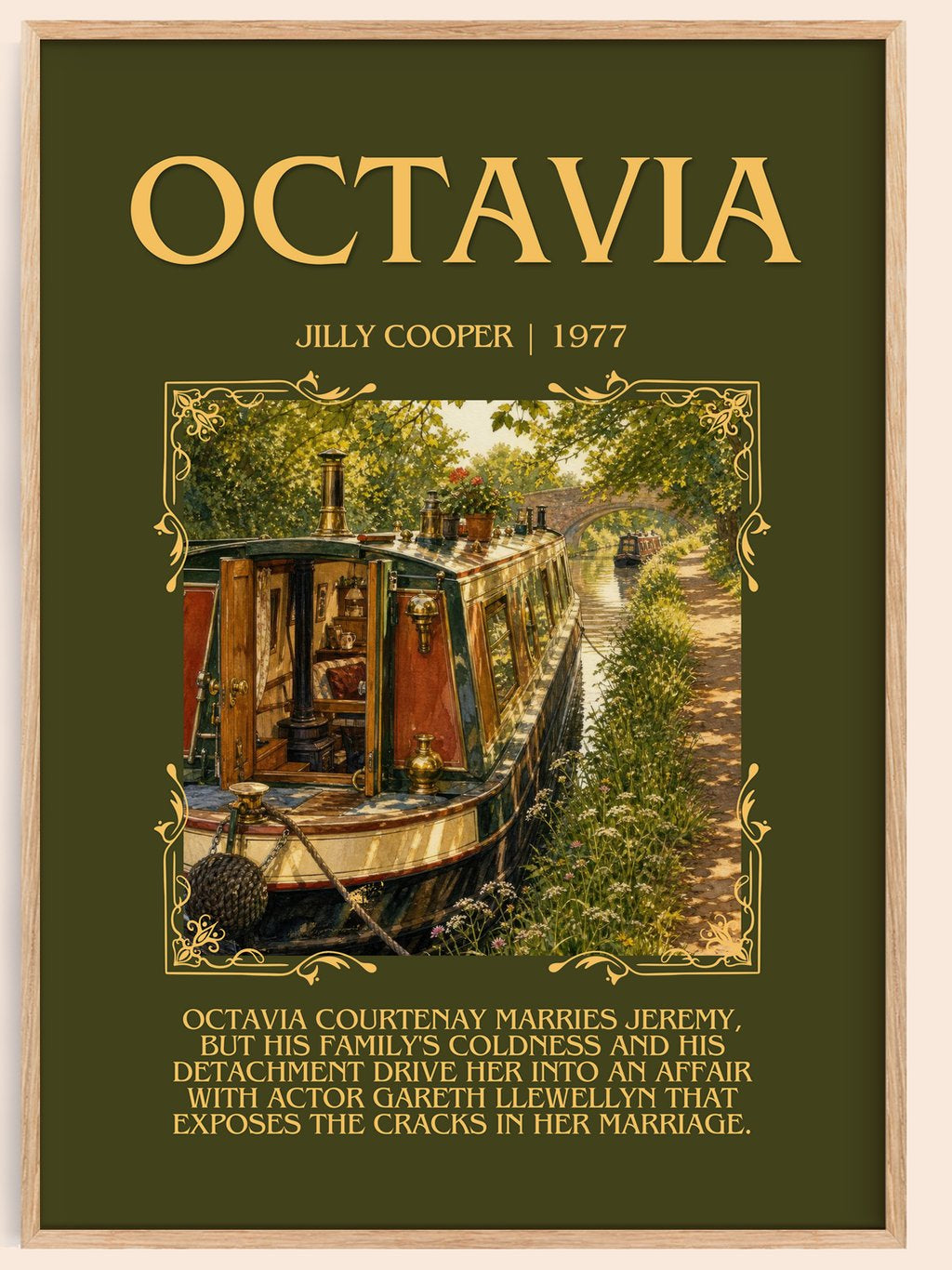 Octavia Minimalist Book Poster by Jilly Cooper – book poster