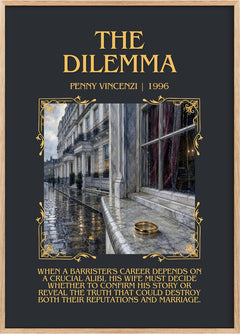 The Dilemma Minimalist Book Poster by Penny Vincenzi