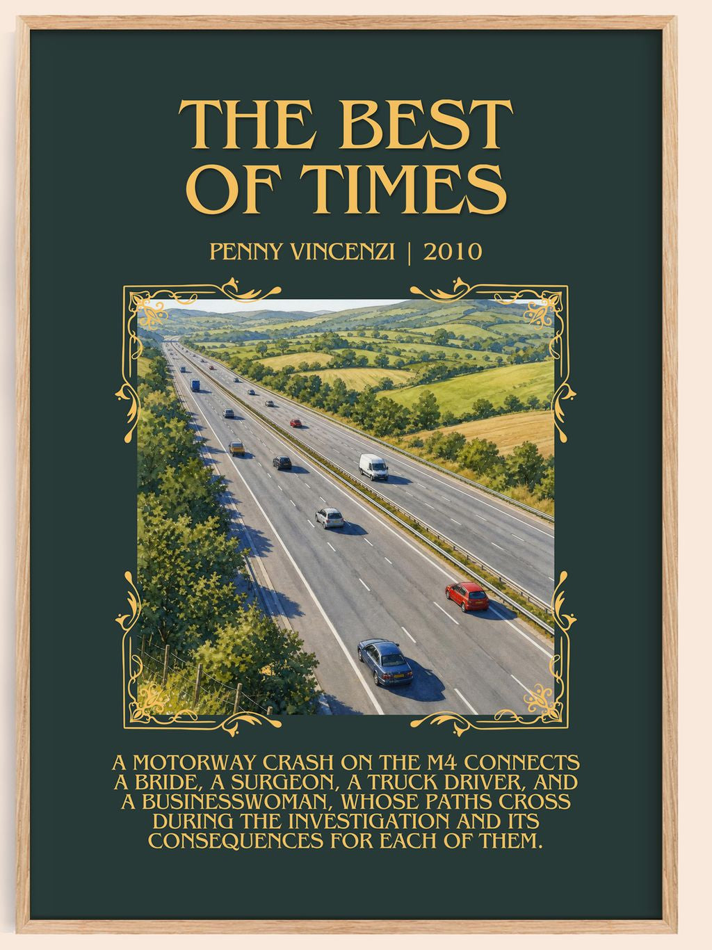 The Best of Times Minimalist Book Poster by Penny Vincenzi – book poster