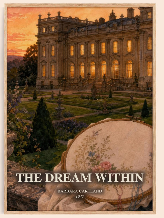 The Dream Within Book Watercolour Illustration by Barbara Cartland