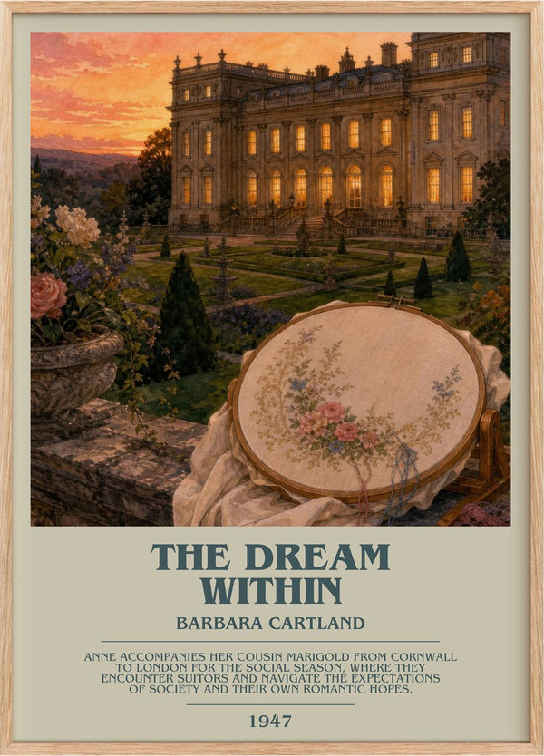 The Dream Within Bookish Wall Art by Barbara Cartland