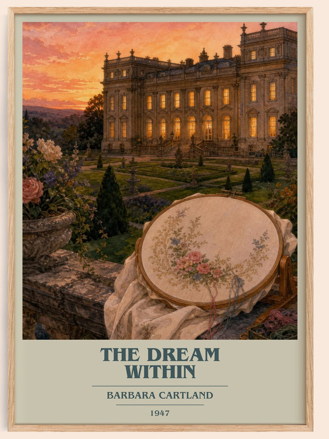 The Dream Within Book Cover Poster by Barbara Cartland
