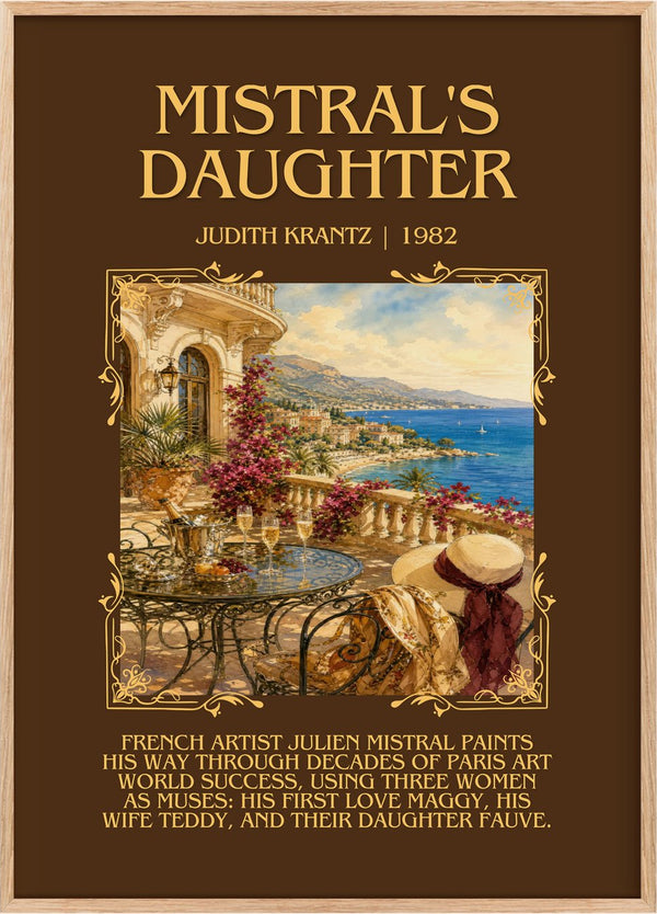 Mistral's Daughter Minimalist Book Poster by Judith Krantz