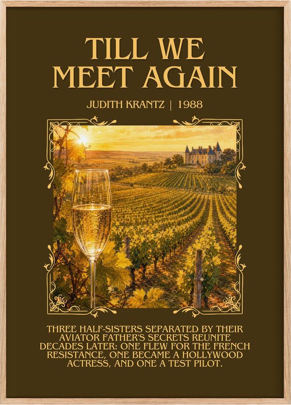 Till We Meet Again Minimalist Book Poster by Judith Krantz