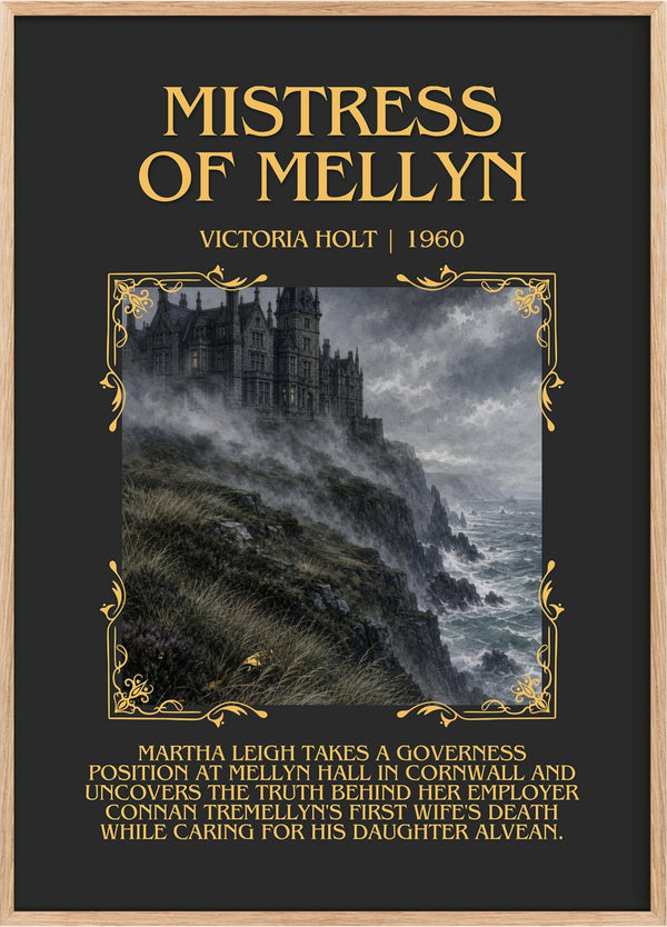 Mistress of Mellyn Minimalist Book Poster by Victoria Holt