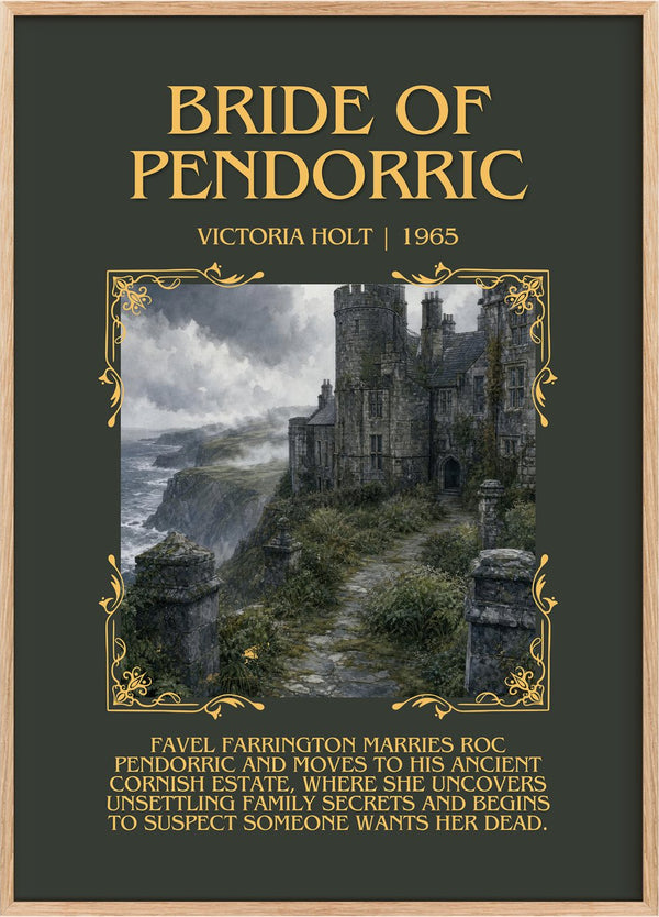 Bride of Pendorric Minimalist Book Poster by Victoria Holt