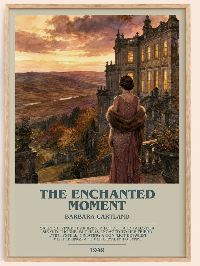 The Enchanted Moment Bookish Wall Art by Barbara Cartland