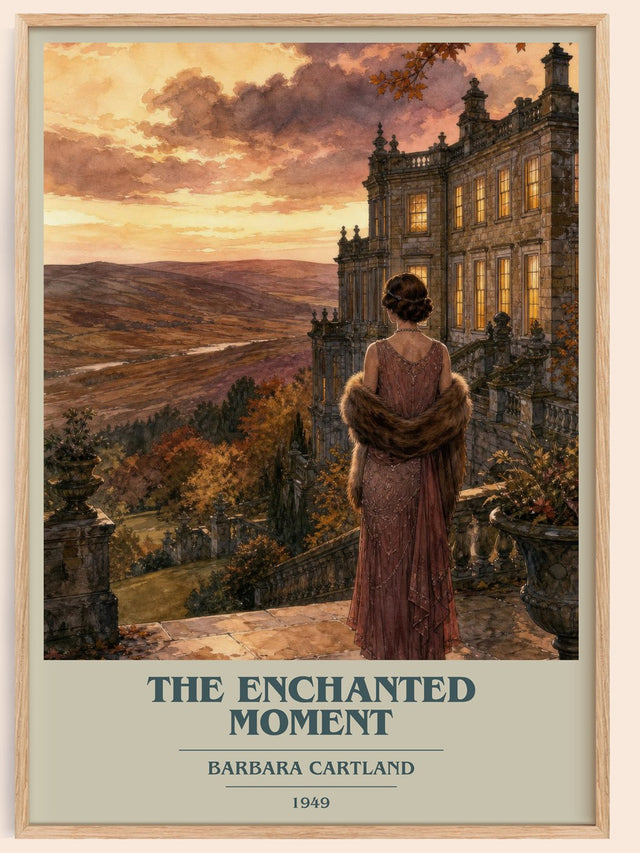 The Enchanted Moment Book Cover Poster by Barbara Cartland