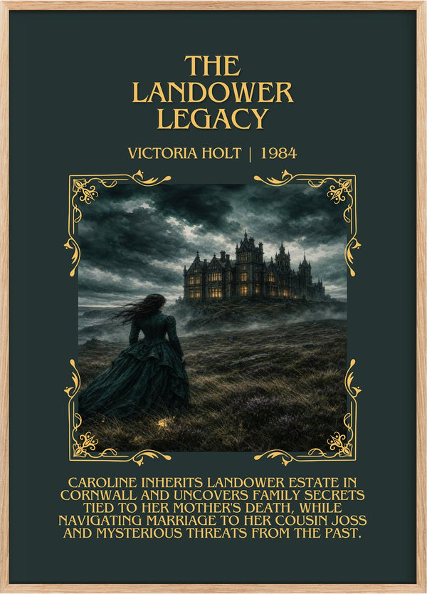The Landower Legacy Minimalist Book Poster by Victoria Holt