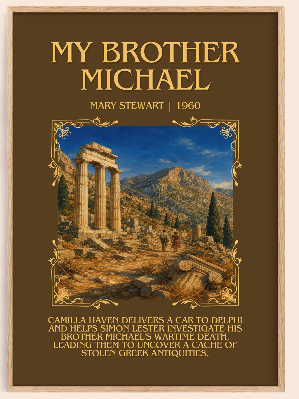 My Brother Michael Minimalist Book Poster by Mary Stewart – book poster