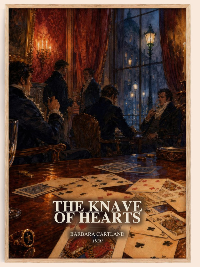 The Knave Of Hearts Book Watercolour Illustration by Barbara Cartland