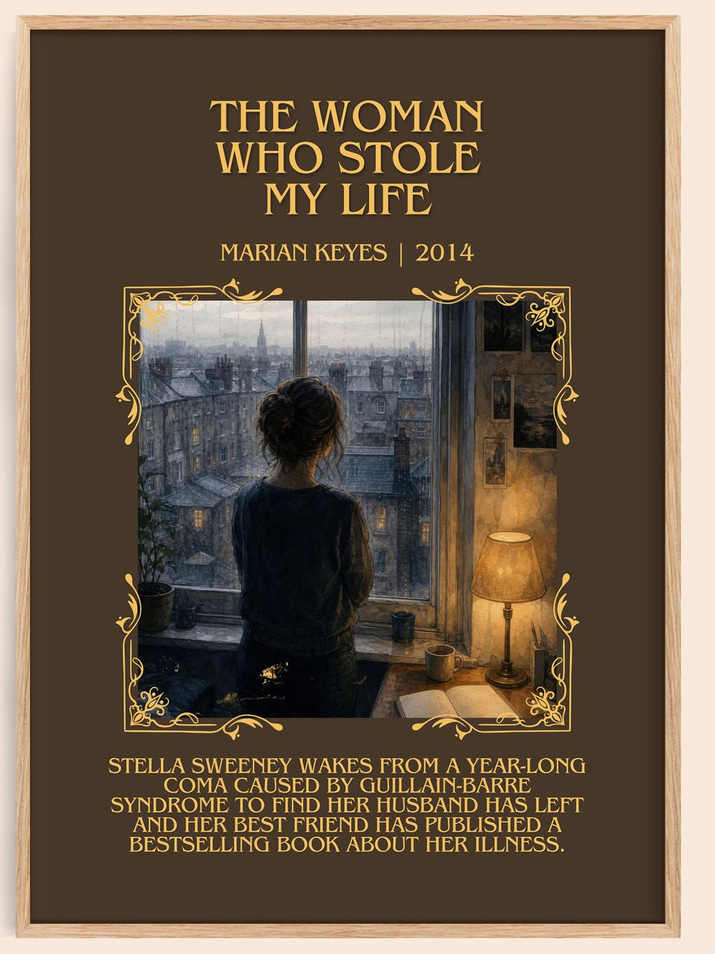 The Woman Who Stole My Life Minimalist Book Poster by Marian Keyes – book poster