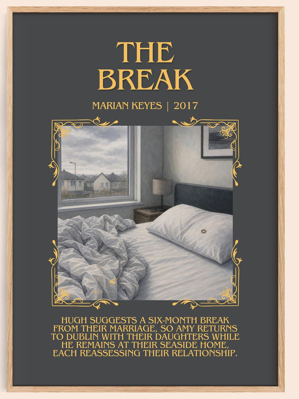The Break Minimalist Book Poster by Marian Keyes – book poster