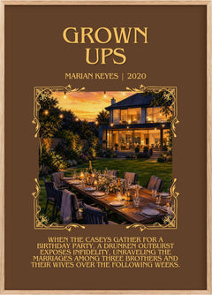 Grown Ups Minimalist Book Poster by Marian Keyes