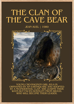 The Clan of the Cave Bear Minimalist Book Poster by Jean Auel