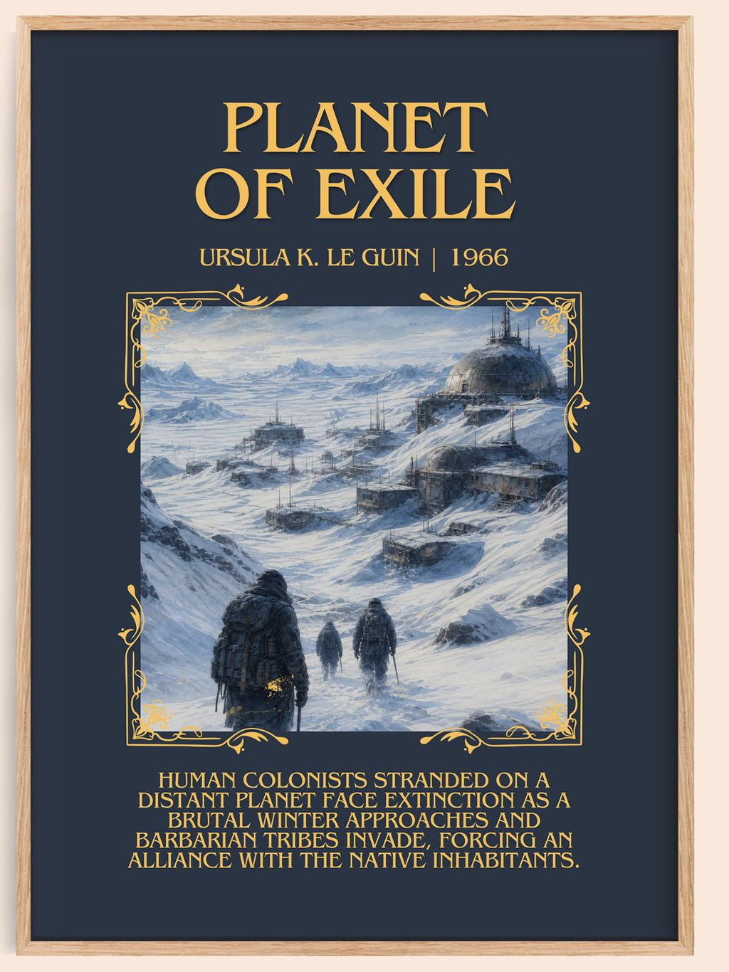 Planet of Exile Minimalist Book Poster by Ursula K. Le Guin – book poster