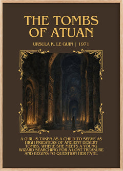 The Tombs of Atuan Minimalist Book Poster by Ursula K. Le Guin