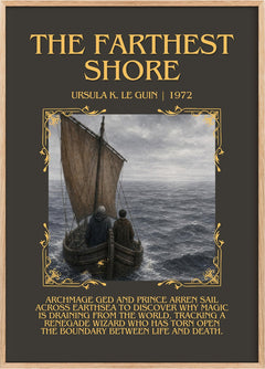 The Farthest Shore Minimalist Book Poster by Ursula K. Le Guin