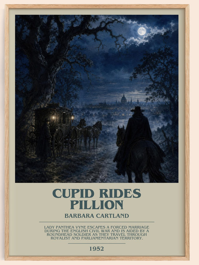 Cupid Rides Pillion Bookish Wall Art by Barbara Cartland
