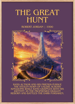 The Great Hunt Minimalist Book Poster by Robert Jordan