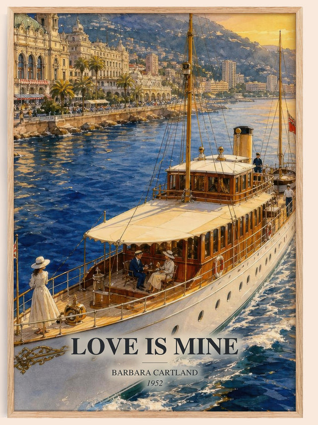 Love Is Mine Book Watercolour Illustration by Barbara Cartland
