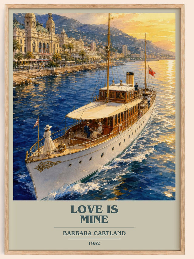 Love Is Mine Book Cover Poster by Barbara Cartland