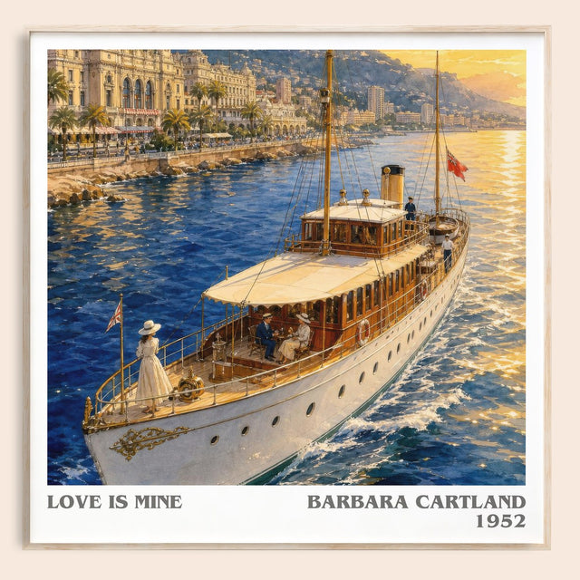 Love Is Mine Literary Art Print by Barbara Cartland