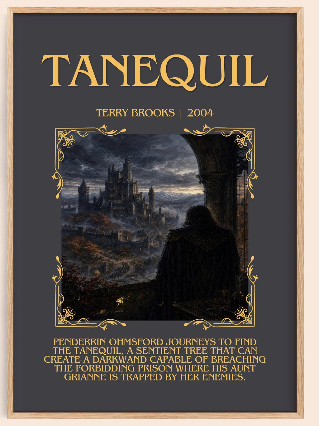 Tanequil Minimalist Book Poster by Terry Brooks – book poster