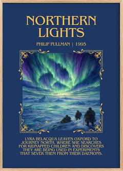 Northern Lights Minimalist Book Poster by Philip Pullman
