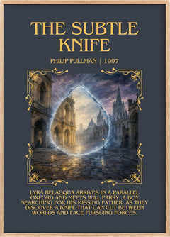 The Subtle Knife Minimalist Book Poster by Philip Pullman