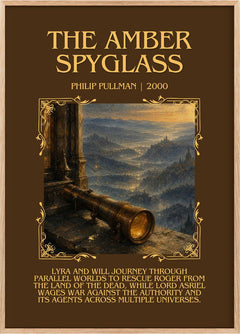 The Amber Spyglass Minimalist Book Poster by Philip Pullman