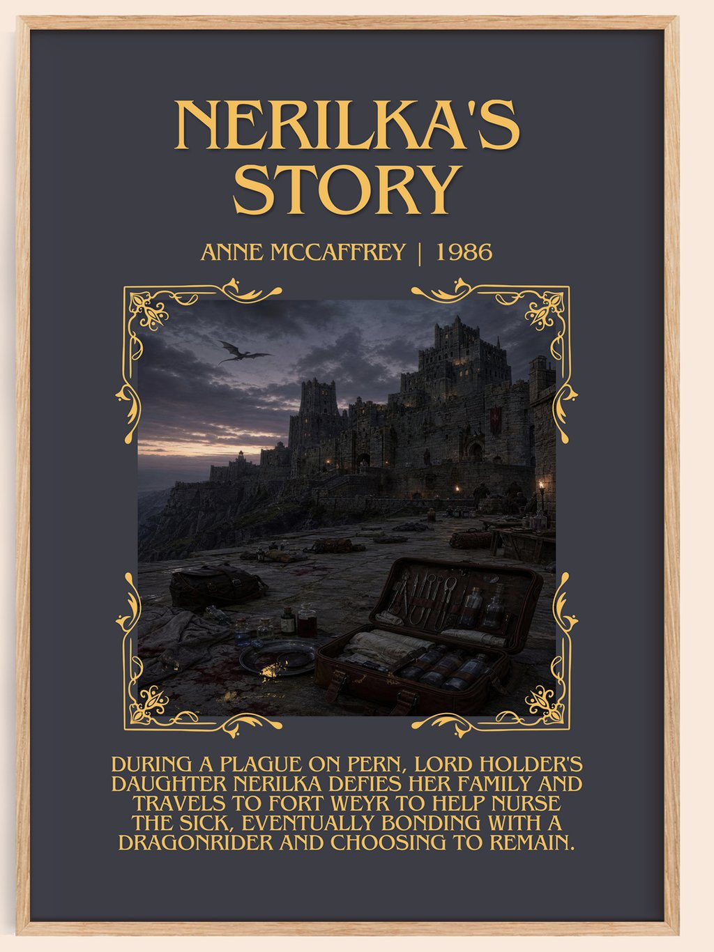 Nerilka's Story Minimalist Book Poster by Anne McCaffrey – book poster