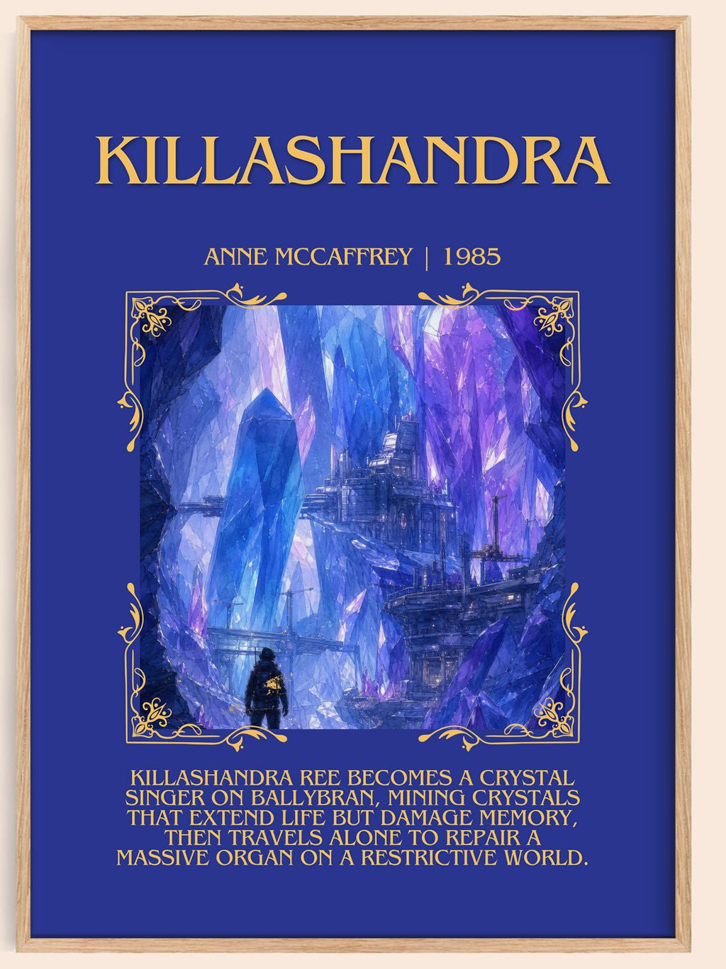 Killashandra Minimalist Book Poster by Anne McCaffrey – book poster