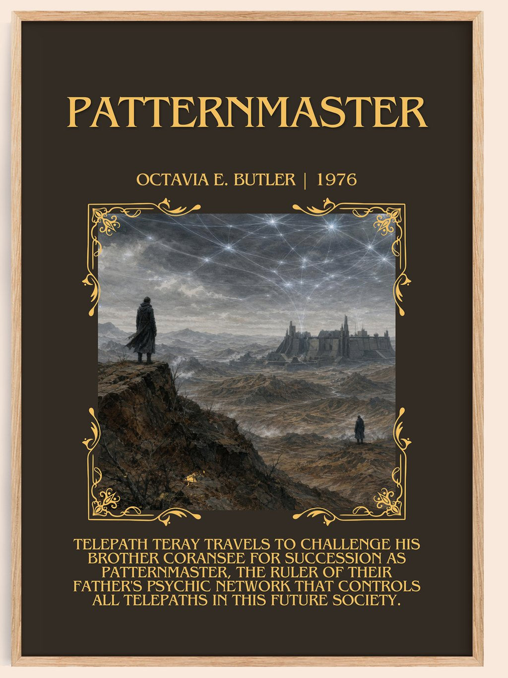 Patternmaster Minimalist Book Poster by Octavia E. Butler – book poster