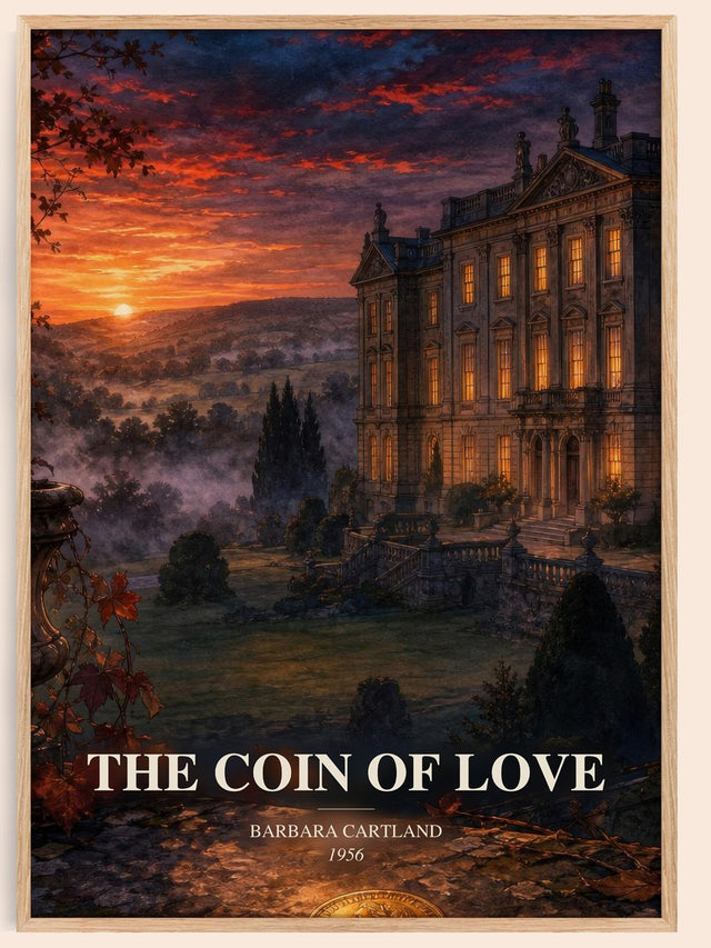The Coin Of Love Book Watercolour Illustration by Barbara Cartland
