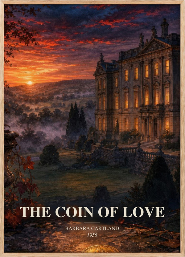 The Coin Of Love Book Watercolour Illustration by Barbara Cartland