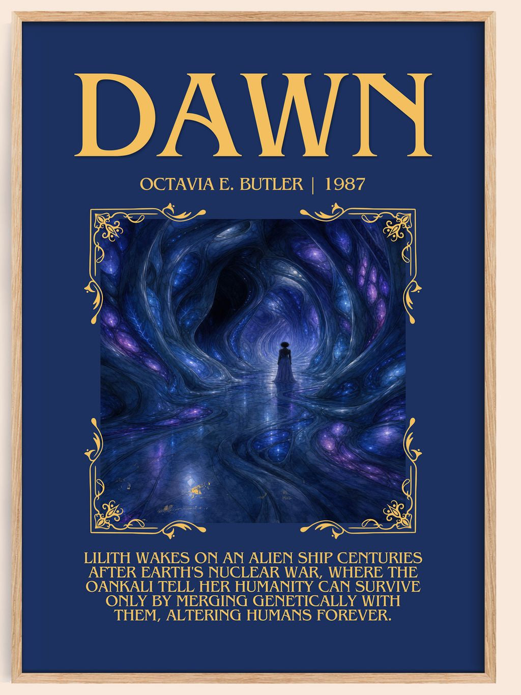 Dawn Minimalist Book Poster by Octavia E. Butler – book poster