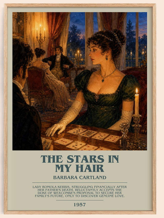 The Stars In My Hair Bookish Wall Art by Barbara Cartland