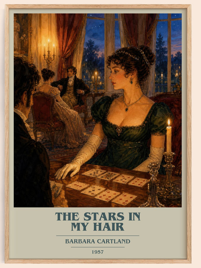 The Stars In My Hair Book Cover Poster by Barbara Cartland