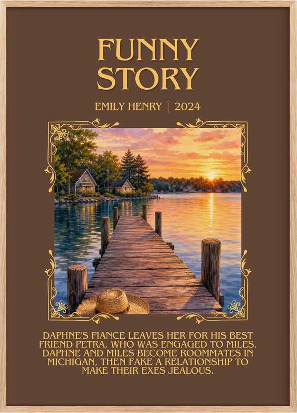 Funny Story Minimalist Book Poster by Emily Henry