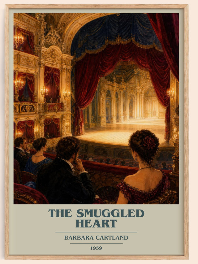 The Smuggled Heart Book Cover Poster by Barbara Cartland