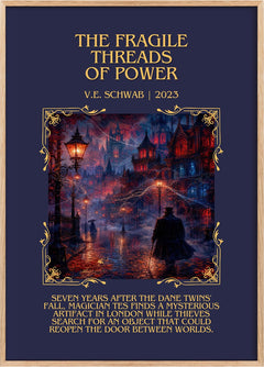 The Fragile Threads of Power Minimalist Book Poster by V.E. Schwab