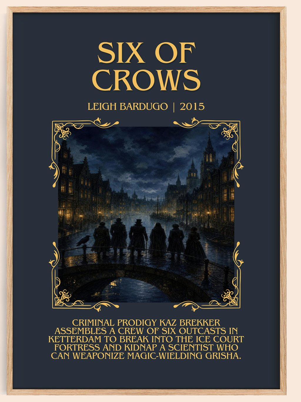 Six of Crows Minimalist Book Poster by Leigh Bardugo – book poster