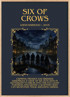 Six of Crows Minimalist Book Poster by Leigh Bardugo